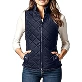 NY Threads Puffer Vest Women Slim Fit Lightweight Stand Collar Quilted Zip Puffer Vest