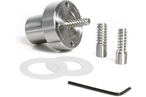 BMWOOD 2" Steel Wood Lathe Faceplate with Screwchuck and Two Nylon washers, Fit for 1" x 8TPI Spindle Woodturing Lathe.