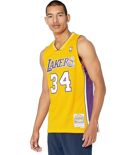 Amazon.com : Mitchell & Ness Los Angeles Lakers Mens Jersey 32