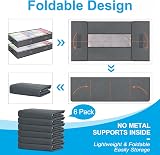 Budding Joy 6 Pack Underbed Storage 90L Large with Clear Window Grey view 6