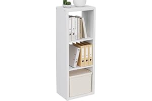 VDNEND Cube Storage Organizer Bookcase, Decorative 11 inch Open Back Cubical Shelf with Thickened Border, Display Bookshelf f