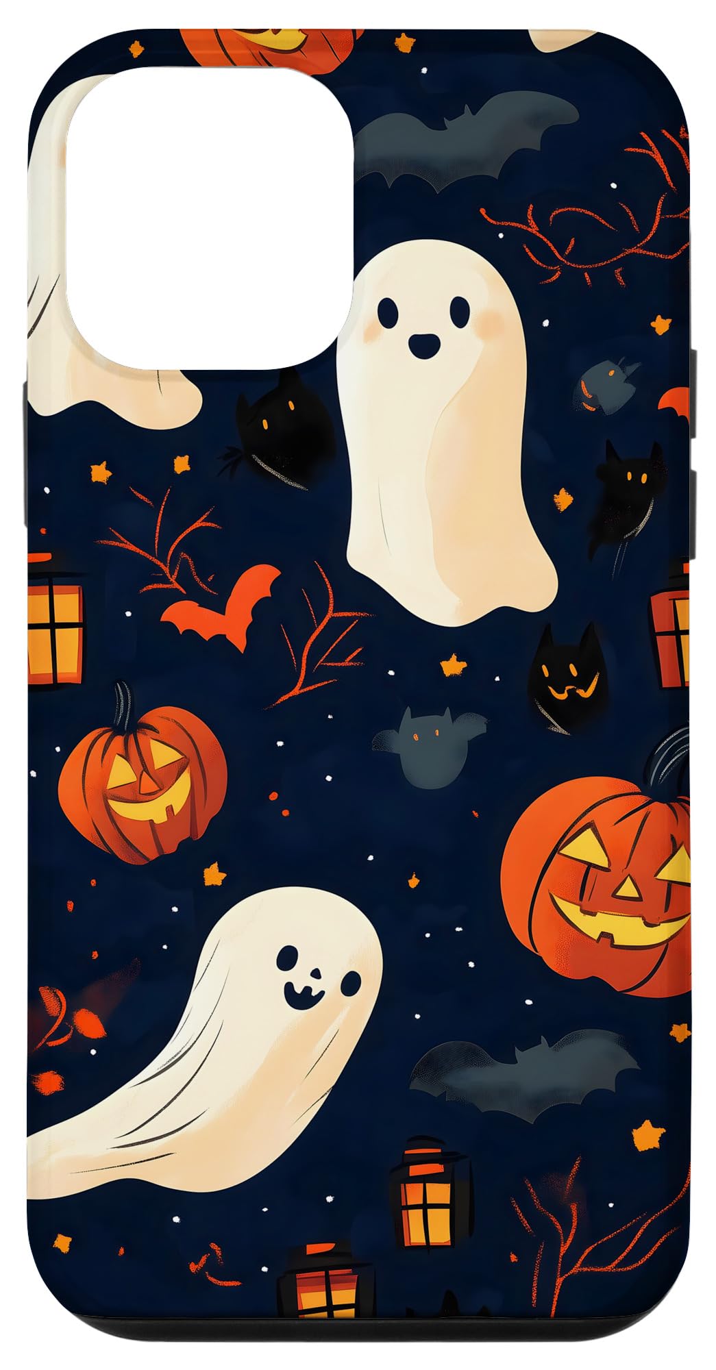 Ghostly Halloween Pattern Case for iPhone 12 mini