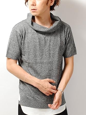 Amazon ガルバナイズ Galvanize オフタートル 半袖 ニット