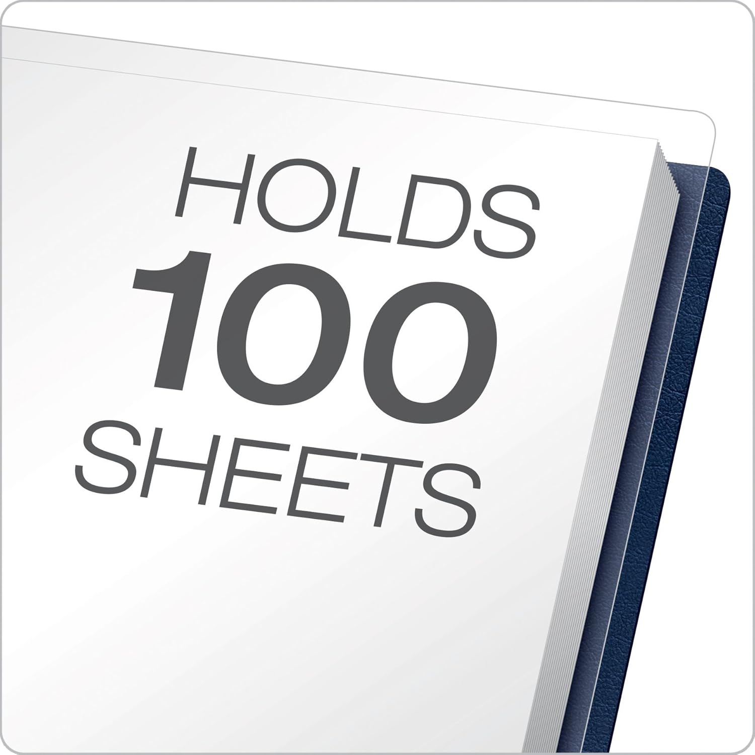 Oxford Premium Clear Front Report Cover, Letter Size, Dark Blue, 25 per box (58802EE) : Business Report Covers : Office Products