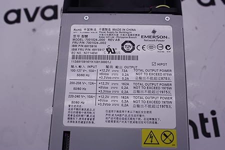 Amazon Com 69y5917 Ibm 69y5917 Ibm 1975w X3850 X 5 Power Supply 69y5917 Ibm µ I Ei Ai Cpu Y O µ E µ Scsi I Y Sas I Y Computers Accessories