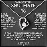 LUXUS™ 18K White Gold Finish Heart Pendant Necklace for My Queen – 7mm CZ, Adjustable 18"–22" Chain, Romantic Valentine’s Day Gift for Wife or Girlfriend