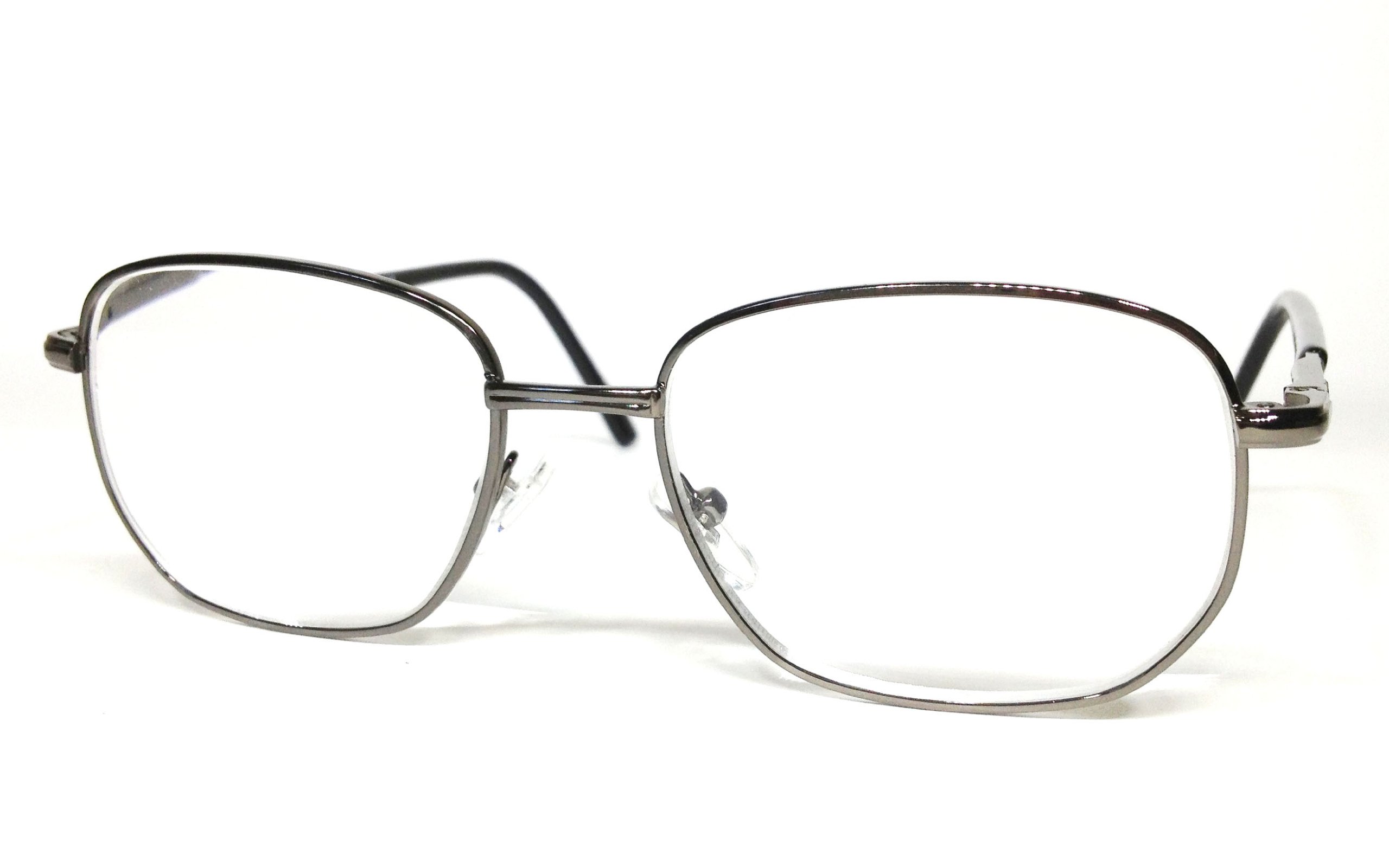 High Power Full Frame Reading Glasses with Metal Frame by See Clearly Readers (5.00, Gun Metal)