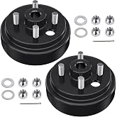 21807G1 EZGO TXT Brake Drum 30 Tooth Spline Golf Cart Brake Drum, 1 Inch Large hole Brake Hub with Nuts For 4 Cycle Gas 1996-Up EZGO TXT/RXV/Medalist/Marathon/Columbia, OEM# 21807-G1/G2, 41843-94