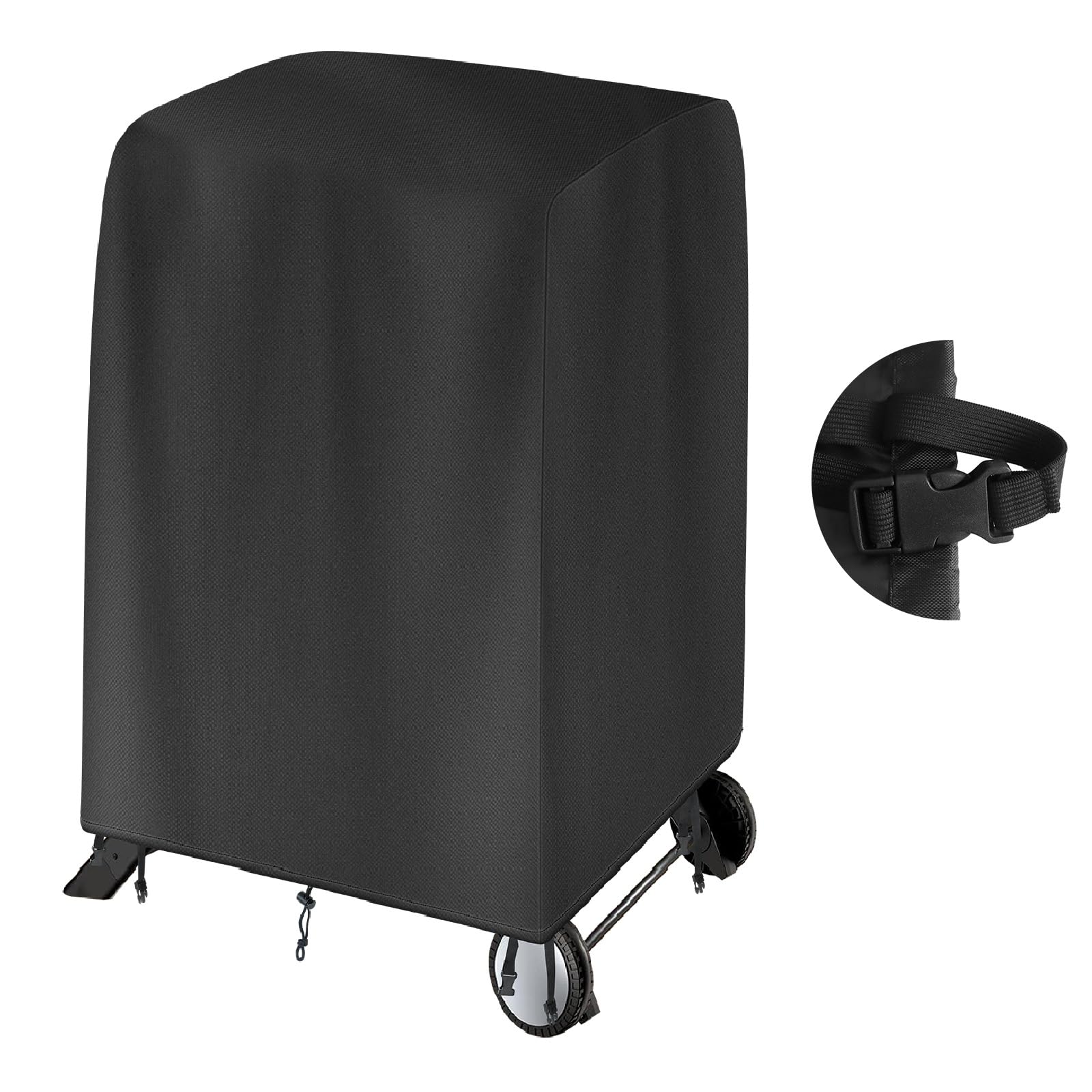 Dijia Cover Fit for Ninja Woodfire Outdoor Grill and Stand(ONLY COVER)[OG701UK]- Electric BBQ Cover, Waterproof Dustproof 420D Oxford, 2 Drawstrings 4 Buckles, 83 * 61 101cm, black