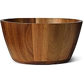 Amazon Basics Wooden Salad Bowl, Acacia Wood, 10 in.
