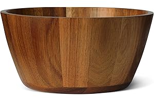 �鶹�� Basics Wooden Salad Bowl, Acacia Wood, 12.7cm x 25.7cm