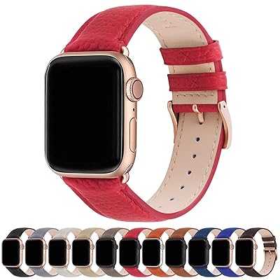Fullmosa Leather Apple Watch Band Compatible with Kuwait Ubuy