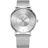 SHENGKE Simple Watches Analog Mesh Watches for Women Stainless Steel Band reloj de Mujer Gift for Anniversary