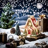 Pipihome Log Cabin Incense Burner - Gingerbread House Holiday Decor view 9