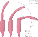 IF Pink Tiny Book Light – Clip On Flexible LED Reading Lamp with Batteries view 4