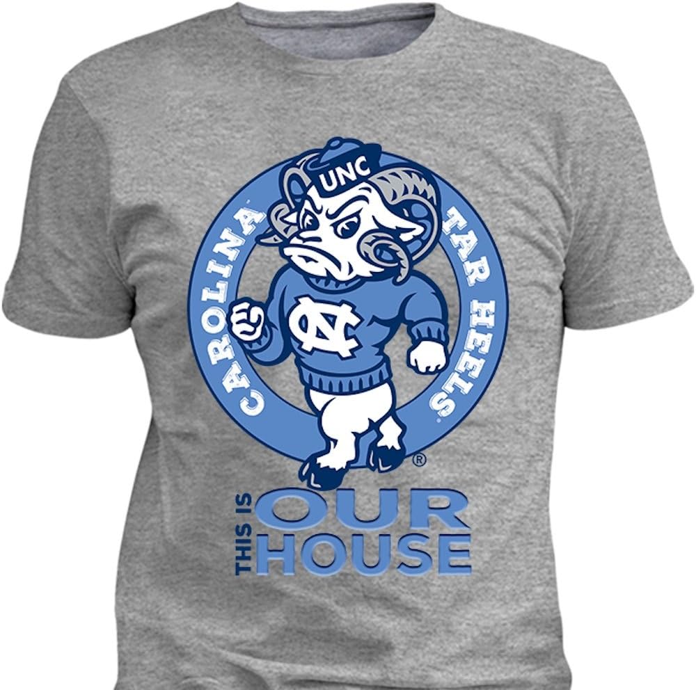North Carolina University This is Our House NCAA Officially Licensed T-Shirt (Gray, XX-Large)