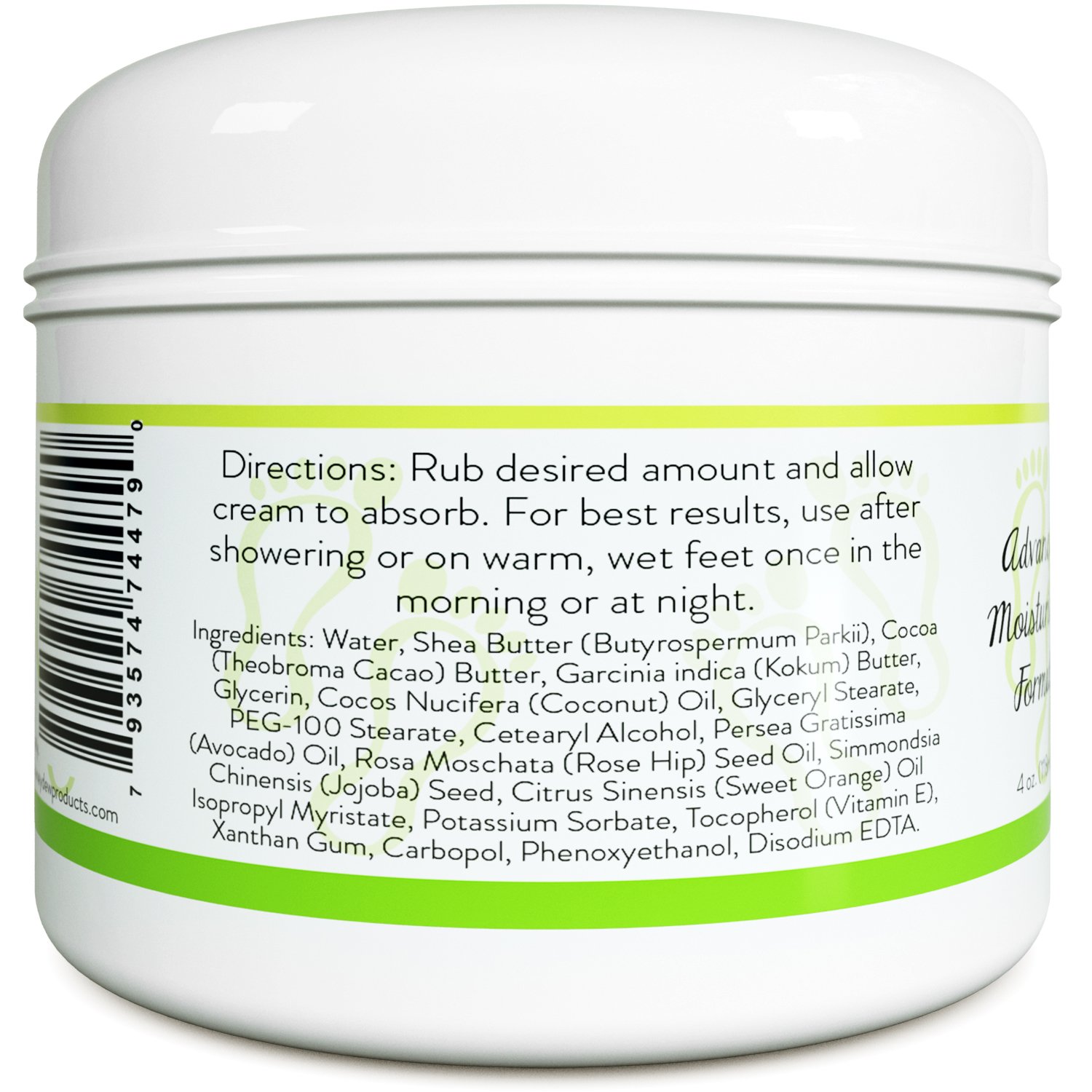 Shea Butter Moisturizing Foot Cream for Dry and Cracked Feet – Foot Care Lotion for Cracked Heels – Ultra- Hydrating Cream with Coconut Oil and Jojoba for Men and Women – 4oz : Beauty