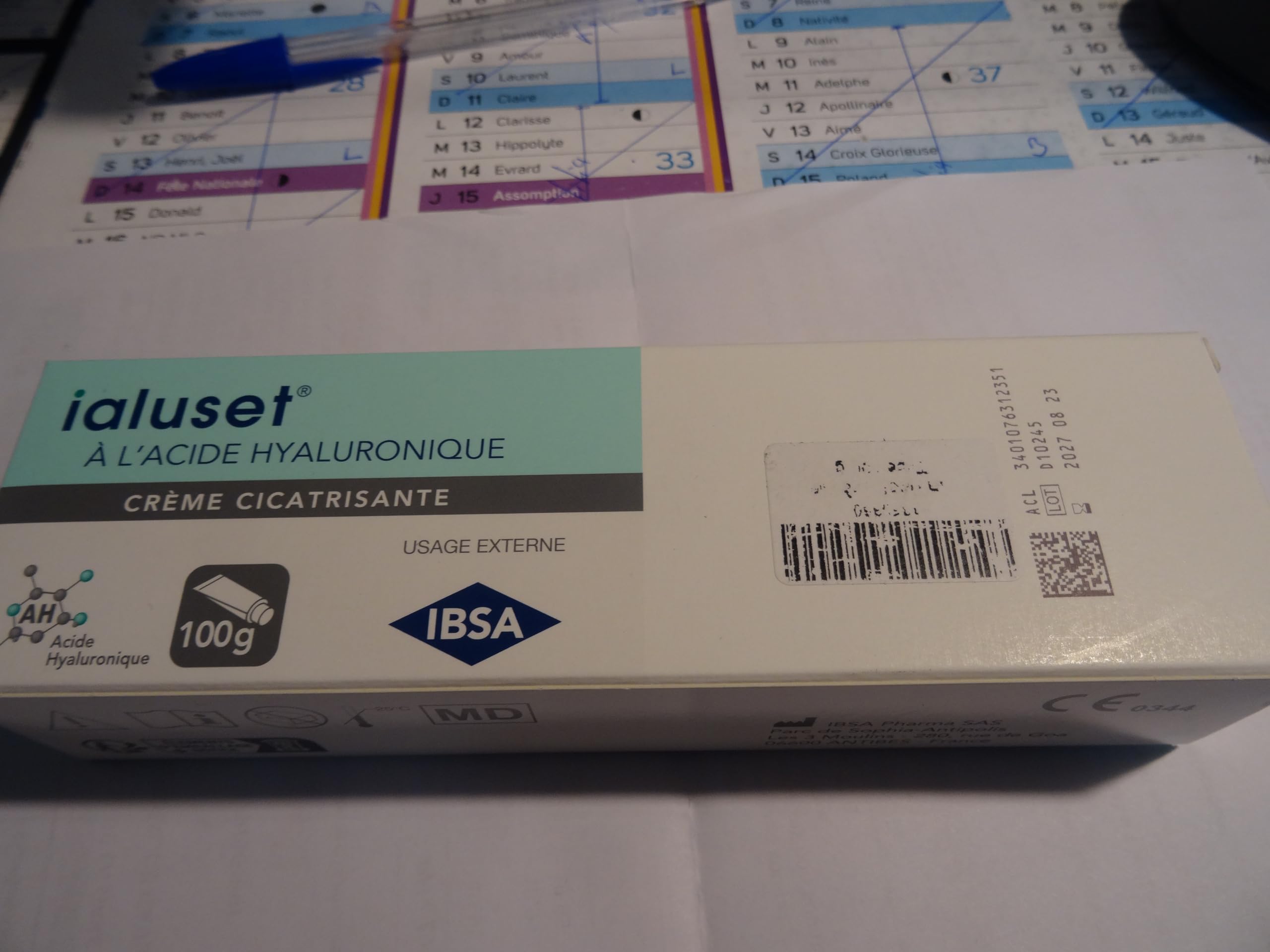Ialuset Hyaluronic Acid Cream Pack of 2 x 100 g Tubes