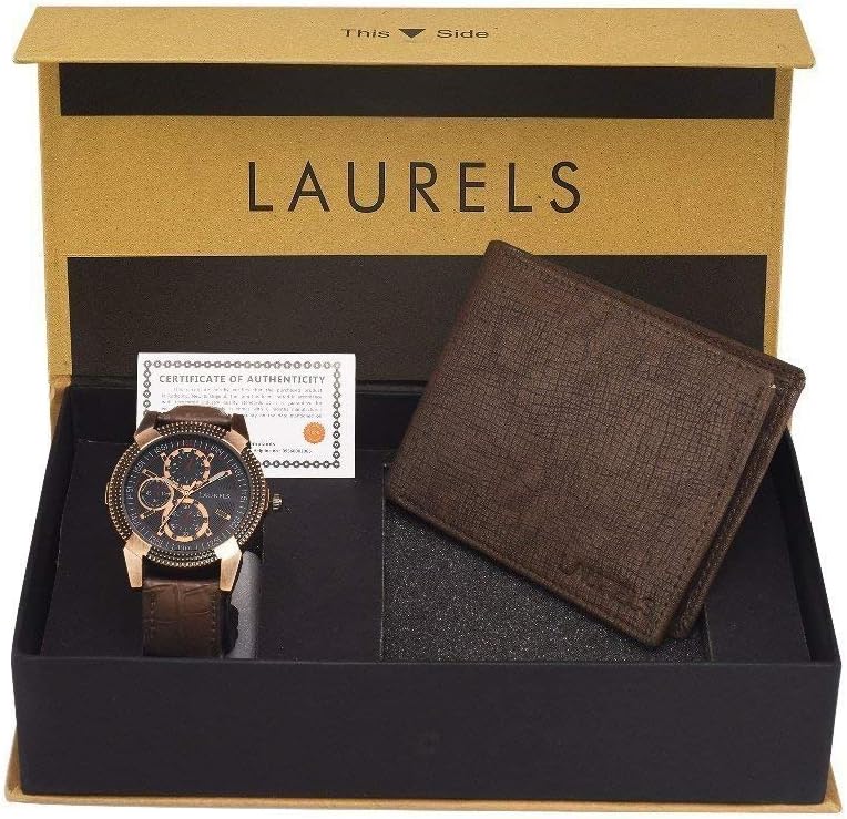 Laurels Analog Black Dial Men's Watch-CP-CP-020505-CRS-09