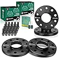 YHTAUTO 5x130mm Hub Centric Wheel Spacers 15mm Compatible with Touareg 2004-2017, Q7 2007-2014, Cayenne, Boxster, Cayman, 911, 928, 944, 968 5 Lug Tire Spacers w/ M14x1.5 Studs, 71.6mm Hub Bore 4PCS