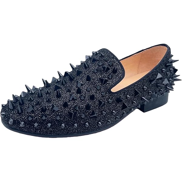 blue spike dress shoes LOAFERS MAN OF STEEL Blue / 40