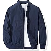 XiaoYouYu Men's Bomber Jacket Casual Fashion Lightweight Windbreaker Outdoor Flight Coat Jackets