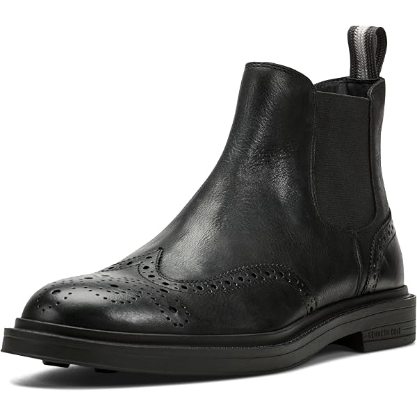 VINCE. Mens Black Sanford Round Toe Block Heel Slip On Leather Boots Shoes 9 M Amazon.com | Vince Sanford Black Sport Suede 9 M | Chelsea main image 2
