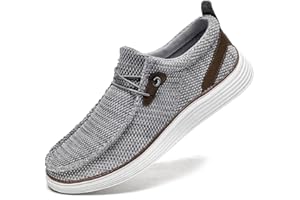 DLWKIPV Mens Loafer Slip On Walking Boat Shoes Casual Fashion Sneakers Gym Driving Penny Lightweight Breathable
