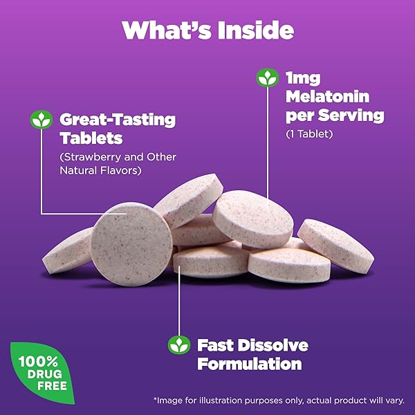 NATROL FAST DISSOLVING MELATONIN – 1 MG – 90 TABS