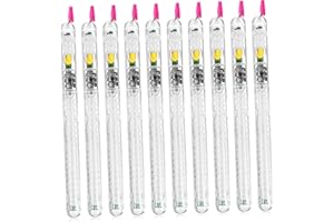 Hohopeti 12 Pcs Multicolor LED Glow Sticks with Comfortable Handles and Lanyards Flashing Light Wands for