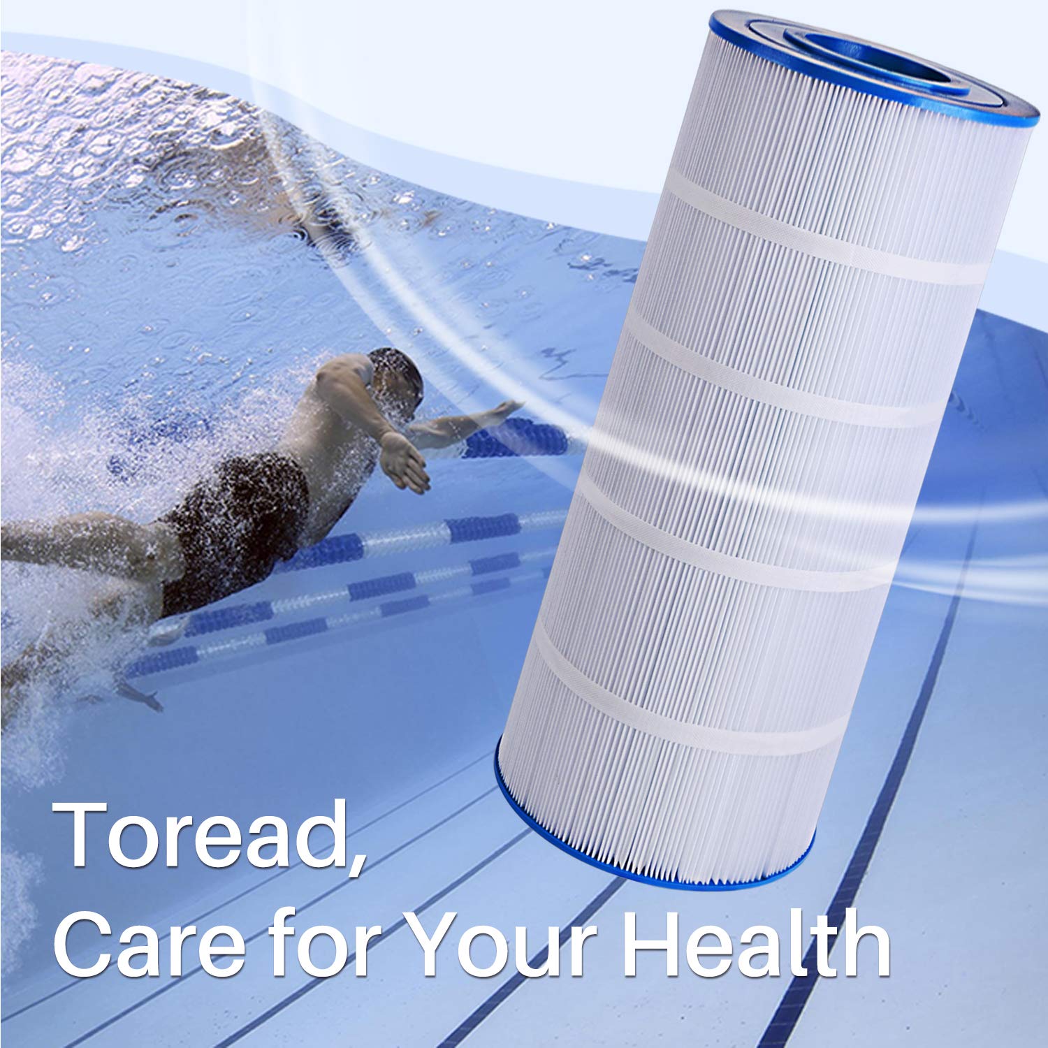 Cartuccia Filtro Ricambio Per Piscina &ndash; TOREAD TOD-TRF-8412 &ndash; 120 Sq.ft &ndash; PA120, C1200