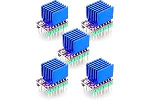 WUJEXUHE 5 Pack TMC2209 Stepper Motor Driver Fit for BIGTREETECH SKR 2 Fit for Octopus V1.1 Fit for SKR V1.4 Turbo Fit for Manta M4P Fit for MKS GEN L V2.0 3D Printer Motherboard