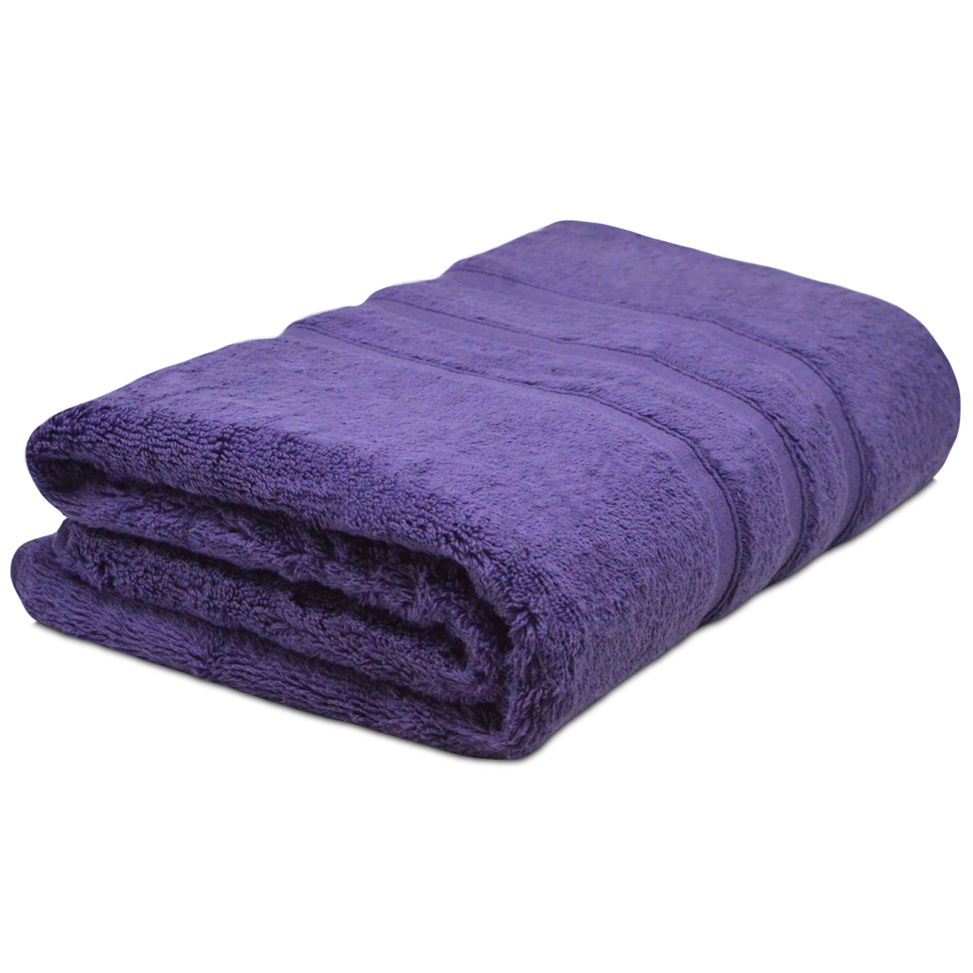 Towelogy® Premium Bath Towels 100% Egyptian Cotton Zero Twist Super Soft & Highly Absorbent Bathroom Towel Tear Resistant Strength 70 x 120cm | OEKO-TEX CERTIFIED & Eco-friendly (Plum Purple, 1)