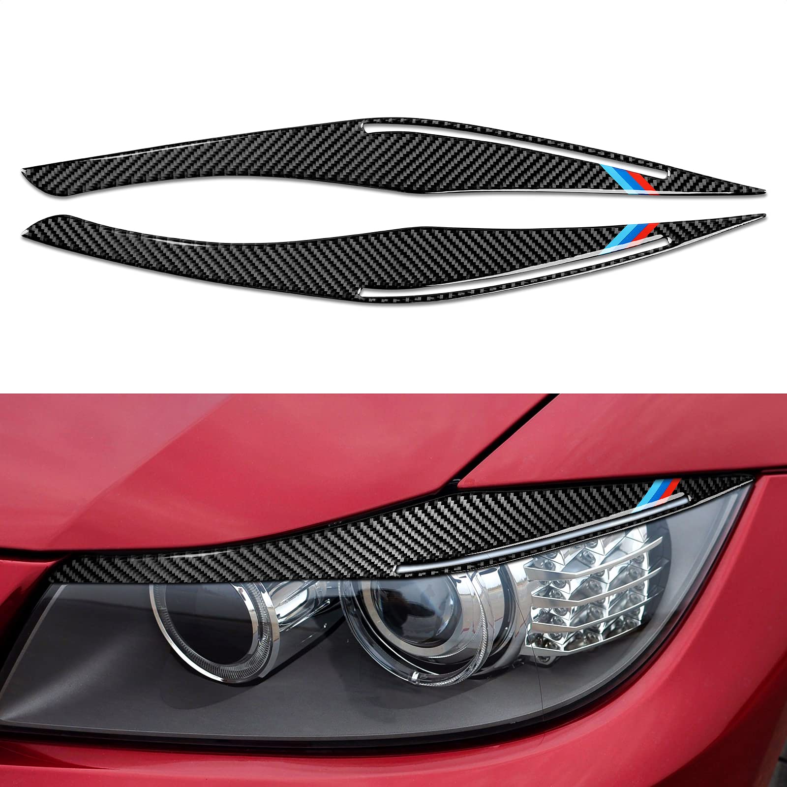 DGOINGPI Scheinwerfer Folien Für BMW 3er F30/F31 - TPU Schutzfilm In Smoked Black | Selbstheilend