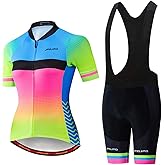 Hotlion Women's Cycling Jersey Sets Summer Bike Clothing Suits Road Bicycle Clothes Short Sleeve Biking Outfits