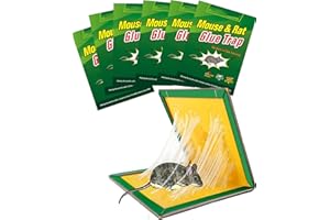 6 Pack Large Mouse Trap with Strong Stickiness, Rat Trap Sticky Pad Board for Household Indoor and Outdoor Home Kitchen Garde