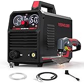 YESWELDER 60A Non-HF Plasma Cutter, Non-Torch Pilot Arc, 110/220V | Large Digital Display, Built-In Rear Air Filter, IPT40 Torch, ETL Certified, IP21 Rating, Overload and Overheat Protection