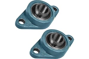 KOB 2 Pcs Premium UCFL 205-16 Self-align 2 Bolt Flange Pillow Block Bearing 1 inch