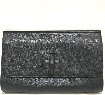 Amazon グッチ Gucci 3872 バンブー クラッチ メンズ レディース クラッチバッグ バンブーxレザー ユニセックス 中古 Gucci グッチ クラッチバッグ