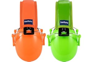 TacGuru 130 Kids Hearing Protection Earmuffs - Passive Noise Reducing Ear Protection for Kids - 2 Pack