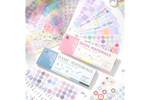 Prstincol Cute Sticker Book，60 Sheets Glitter Aesthetic Decorative Stickers for Scrapbooking,Stars Heart Letter Glitter Self-Adhesive Stickers for Photocards, Journal,Scrapbook（2-in-1）