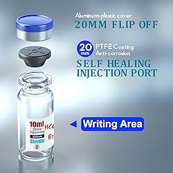 Ks-Tek Sterile Empty Vials with Self Healing