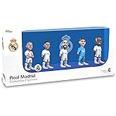 Minix Real Madrid 5-Pack 7cm Figurines – Courtois, Vinicius Jr, Bellingham, Carvajal, Mbappé – Official Mini Display Set – Licensed Collectible Football Gift for Fans & Kids
