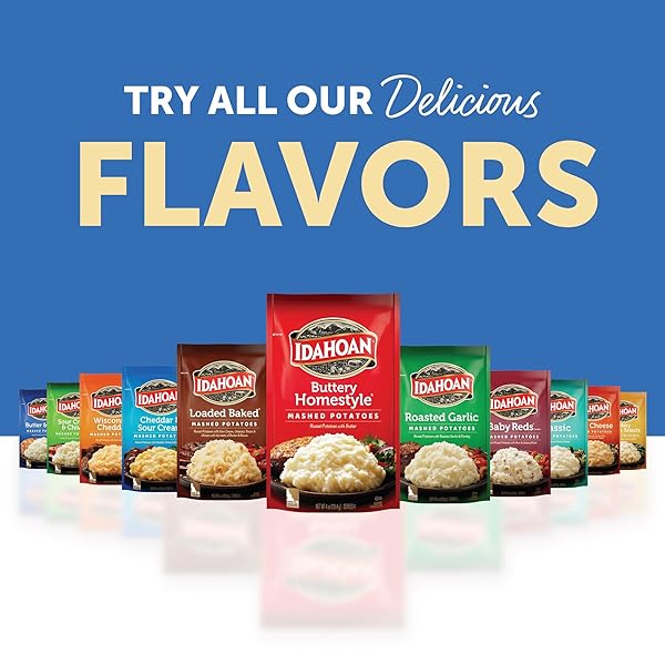 IDAHOAN MASHED POTATOES, BUTTER & HERB, 4 OZ
