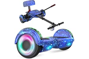 EPCTEK Electric Scooter Seat Attachment Combo 6.5" Two-Wheel for Kids with Adjustable Frame Length