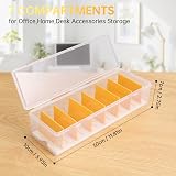 PAVSTINE Cable Management Box Lid 7 Compartment Data Tidy Plastic Charger Desk view 7