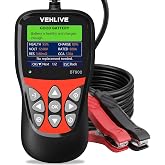 Car Battery Tester with Next-Step Guidance for 6V 12V Automotive Batteries | 8.2 ft One-Person Charging Test, Battery Health Analysis, Cranking &amp; Alternator Checks, 5-3000 CCA; Motorcycle, ATV &amp; Truck