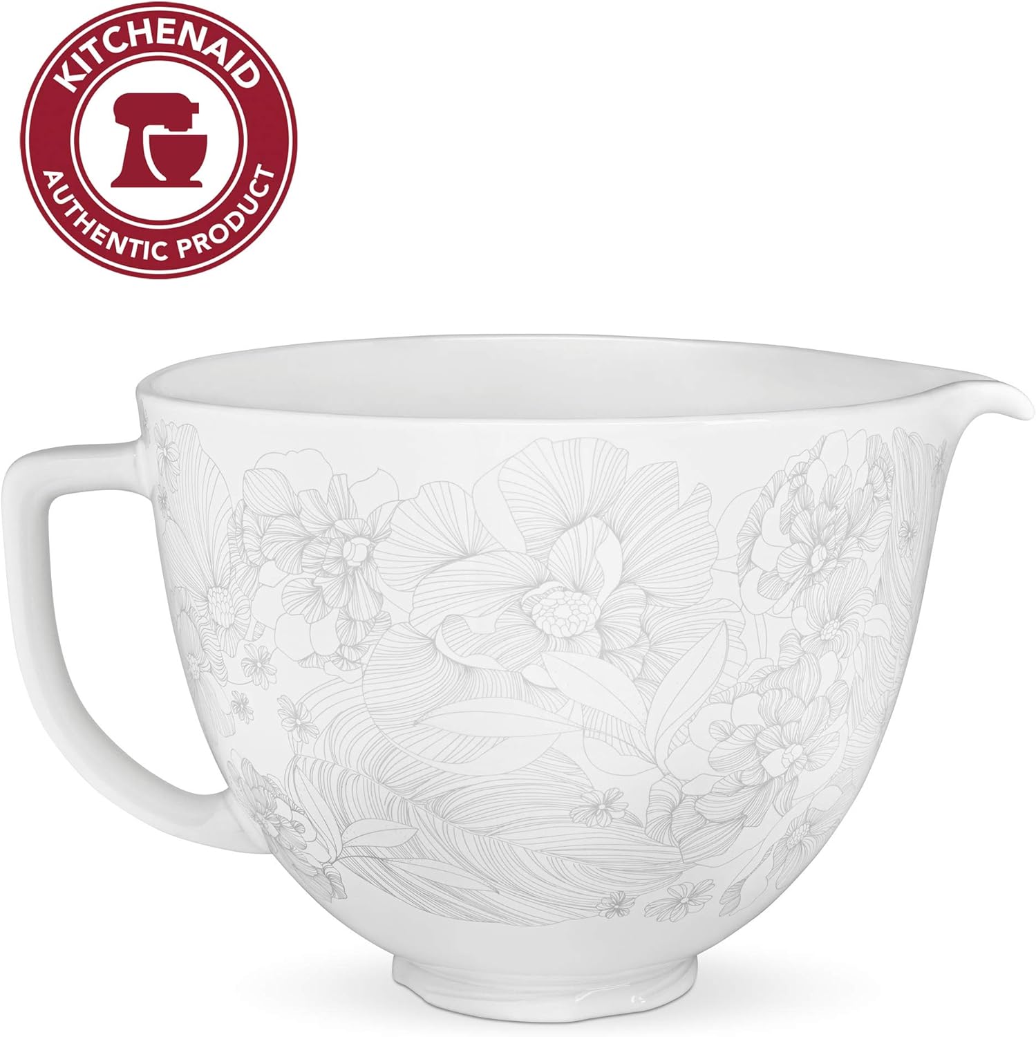 KitchenAid KSM2CB5PWF Ceramic Bowl 5-Quart Mixer- Whispering Floral