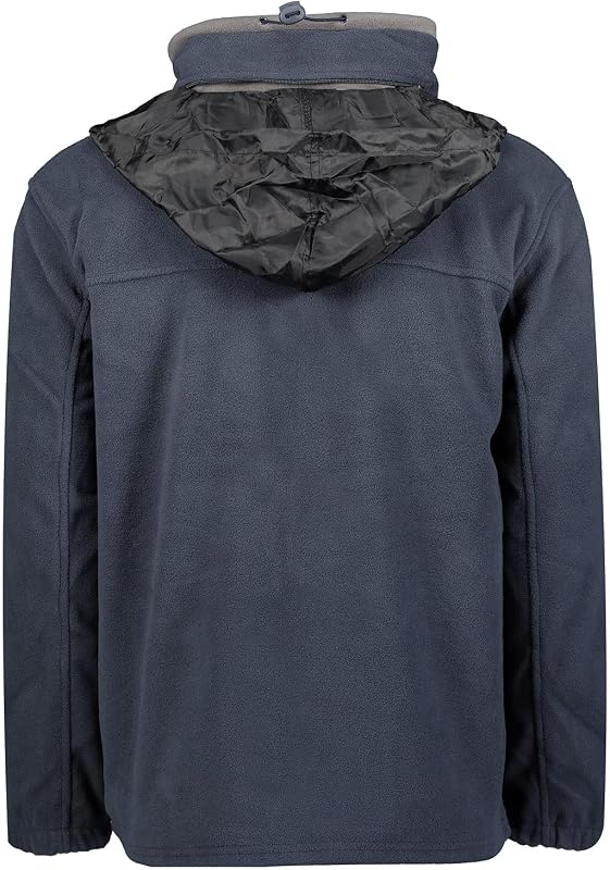 Tamazonie Herren Leichte Fleecejacke, weich & warm, Outdoor Fleece, Freizeit, (Marineblau L)