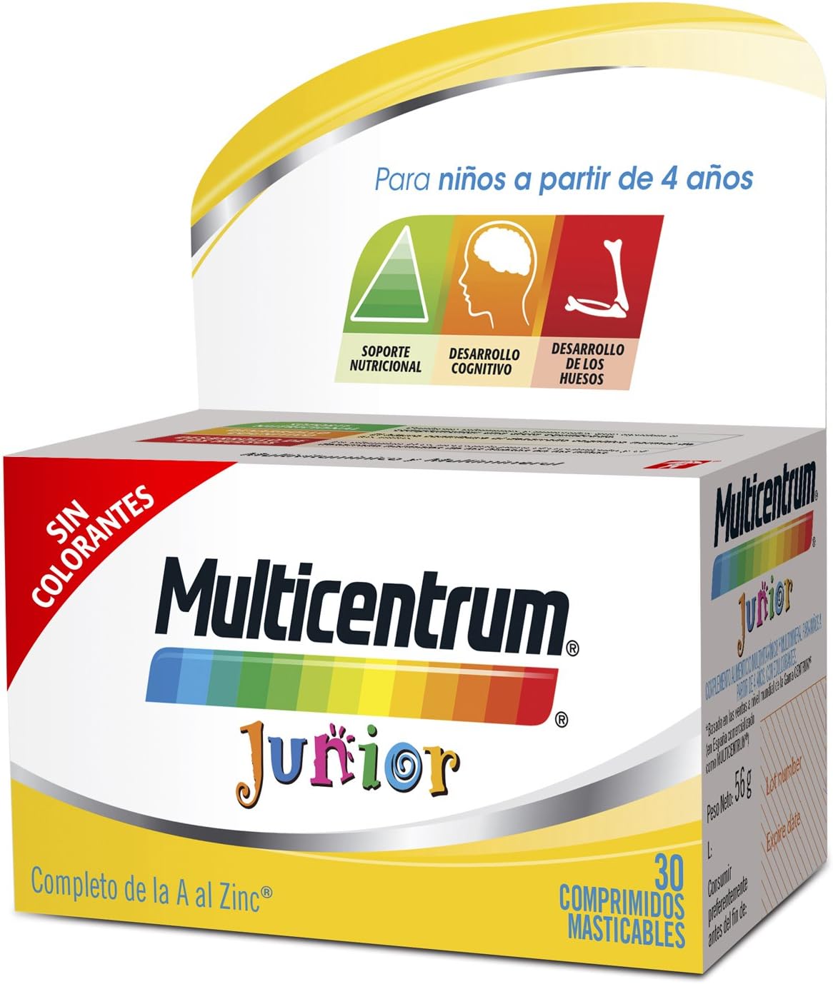 Multicentrum Junior Complemento Alimenticio con 12 Vitaminas y 4 Multicentrum Junior Complemento Alimenticio con 12 Vitaminas y 4